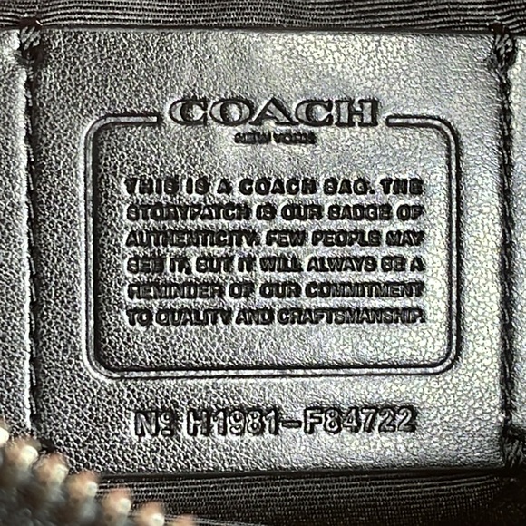 HTF NWOT COACH ROWAN SATCHEL WITH DOT STAR PRINT - Picture 13 of 16